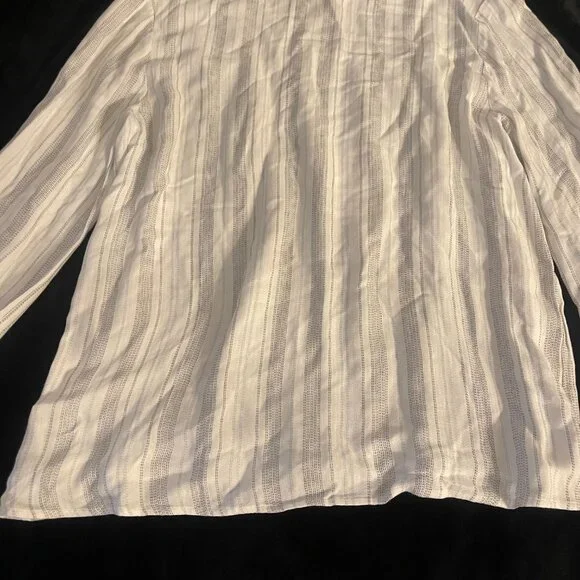 Cloth & Stone White Boho Peasant Blouse Size L NWOT - Picture 7 of 8